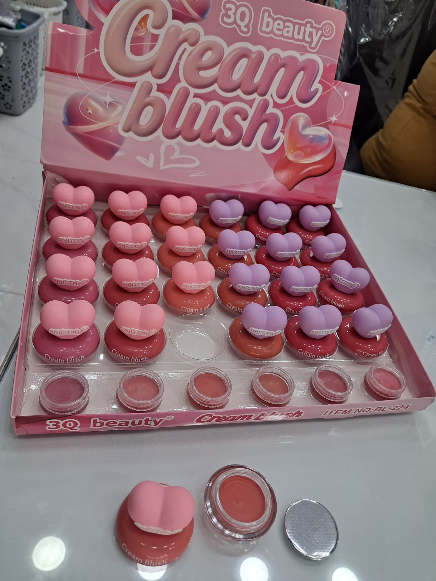 رژگونه خمیری قلبی